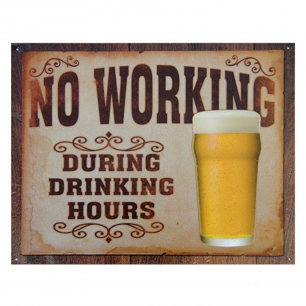 No working during drink hours